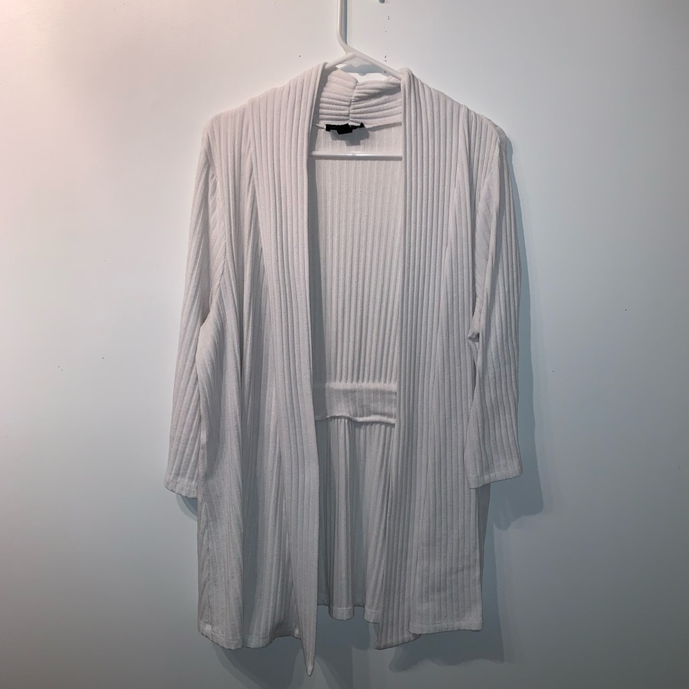White AGB Cardigan